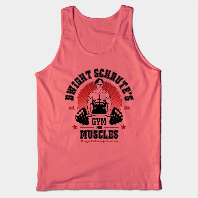 Dwight Schrute's Gym For Muscles Tank Top by NotoriousMedia